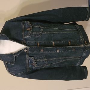 Stretch dark denim jacket